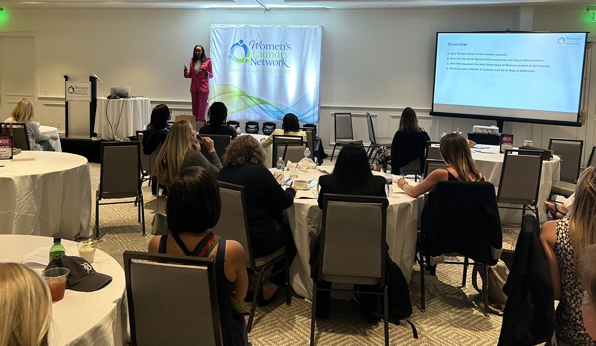 Jessica Johnson-Cope of The Soap Box NYC talks about breaking barriers for leadership and career advancement at Excellent Women in Laundry. @CoinLaundryAssn #WomensLaundryNetwork