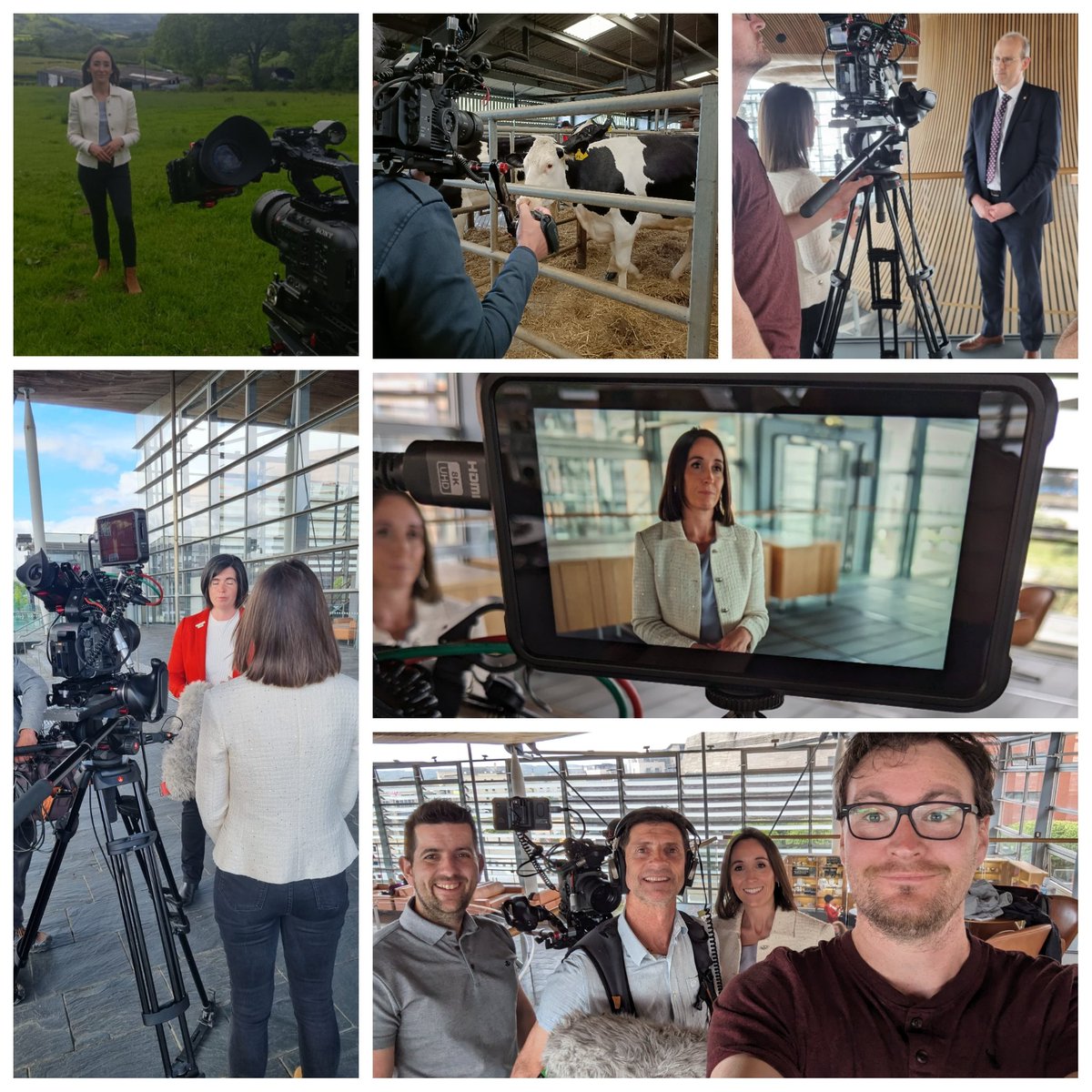 Odd hi'n dipyn o wythnos i'r byd amaeth yr wythnos ddiwethaf. A dwi'n gweld hi'n dipyn o fraint i weithio ar straeon sy'n bwysig i ffermwyr Cymru 🐄🌾🎥.  Cofiwch wylio <a href="/Ffermio/">Ffermio</a> heno am 9. <a href="/S4C/">S4C 🏴󠁧󠁢󠁷󠁬󠁳󠁿</a> <a href="/Telesgop/">Telesgop</a>
