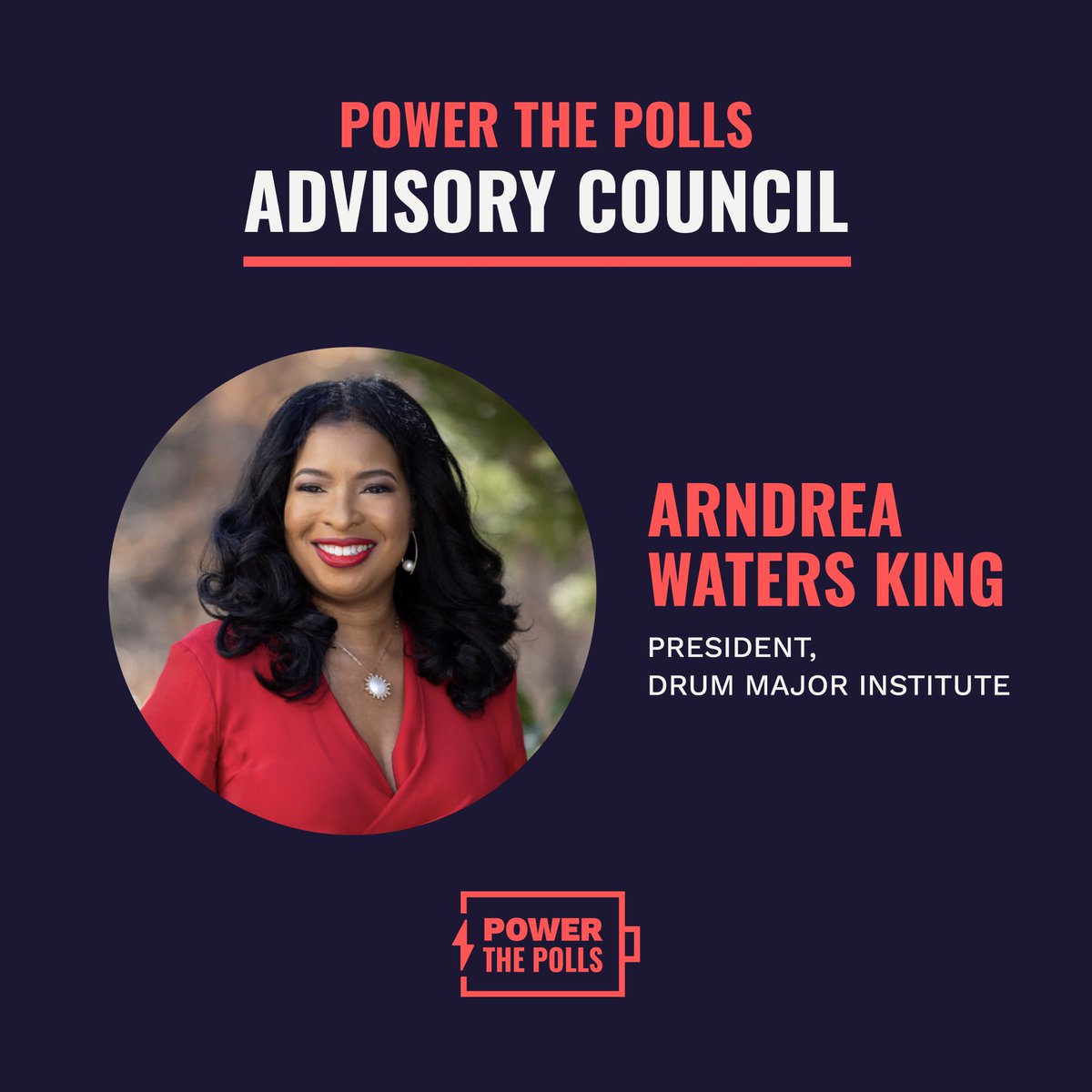 DMI is proud to share that our president, @ArndreaKing, has joined the @PowerThePolls initiative, to support their efforts to protect poll workers who fuel our elections.