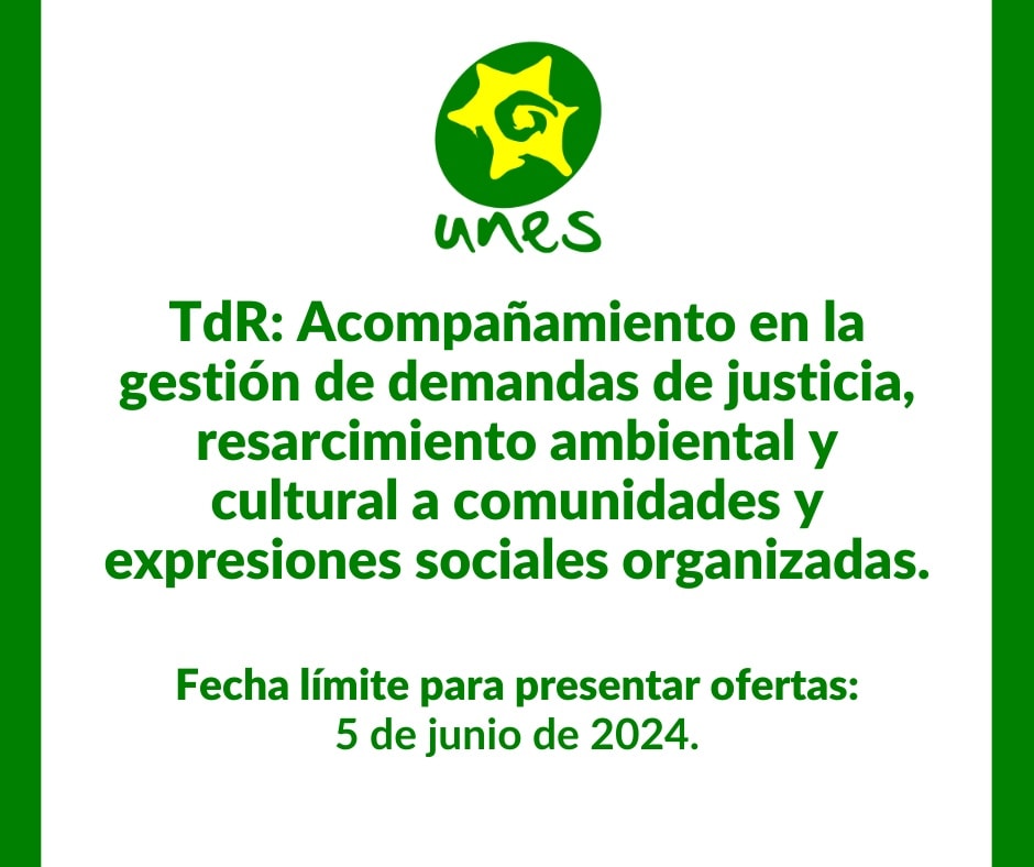 UNES_ElSalvador's tweet photo. 📝 𝑶𝒑𝒐𝒓𝒕𝒖𝒏𝒊𝒅𝒂𝒅 𝒅𝒆 #Consultoría| ¡Ampliamos el plazo!

🤓 Entrá al enlace para conocer los TdR 🖇 https://t.co/Vqyr5AJw7G
📆Última fecha para enviar propuestas: 5 de junio de 2024. 
#DefensorxsAmbientales https://t.co/6MbLJipvIH