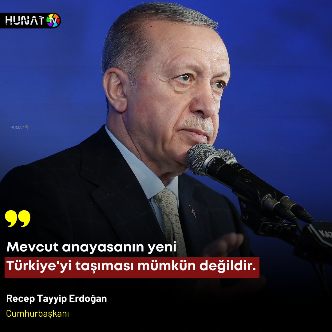 Cumhurbaşkanı Erdoğan: 'Mevcut anayasanın yeni Türkiye'yi taşıması mümkün değildir. Yeni bir anayasaya ihtiyacımız var.' #Kayseri