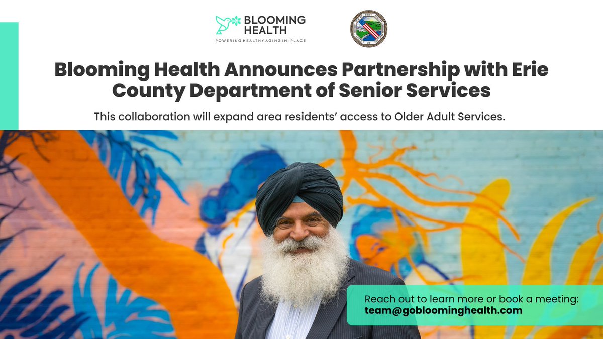 We are pleased to announce our partnership with @ECSeniorSvcs.

Learn more: hubs.la/Q02xN0bz0

#ErieCounty
#SeniorServices
#SeniorCare
#AgingInPlace
#Agetech
#IndependentLiving
#Caregiving