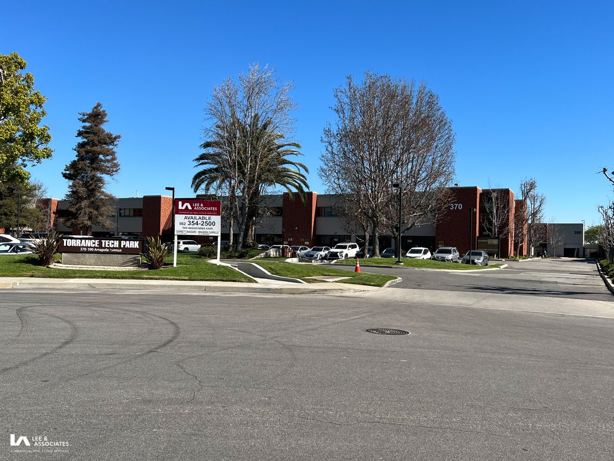 #forlease #office #warehouse : 370 Amapola , #torrance , #californiarealestate   

DM For More Information.  
#leeandassociates #cre #industrialrealestate #officeleasing #commercialrealestate #commercialproperty #officebuilding #retwit #warehouse #flex