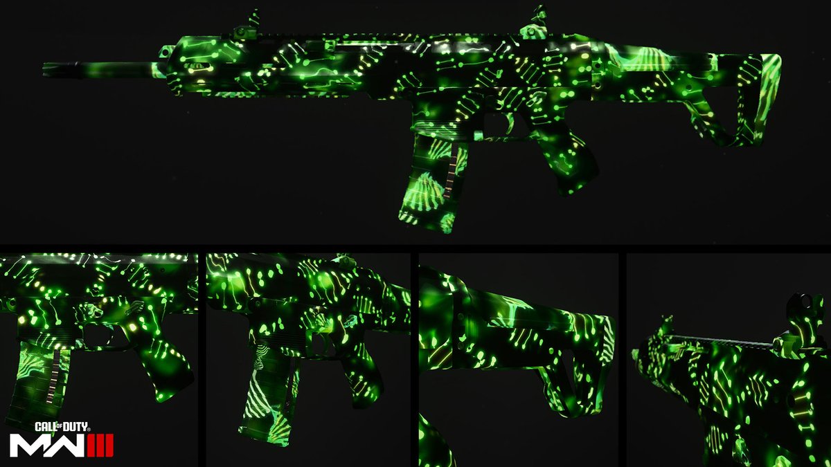 Voici le camouflage 'Shear Modulus' à débloquer en complétant les défis hebdomadaires de la Saison 4 de #ModernWarfare3 & #Warzone.