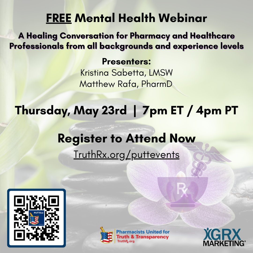 Keeping your sanity during the fight for #PBMreform is critical. #MondayInspiration 

Register for this Thursday's webinar now at TruthRx.org/puttevents

#pharmacy #healthcare #MentalHealthMonday #pharmacytech #independentpharmacy #scrubsnotsuits