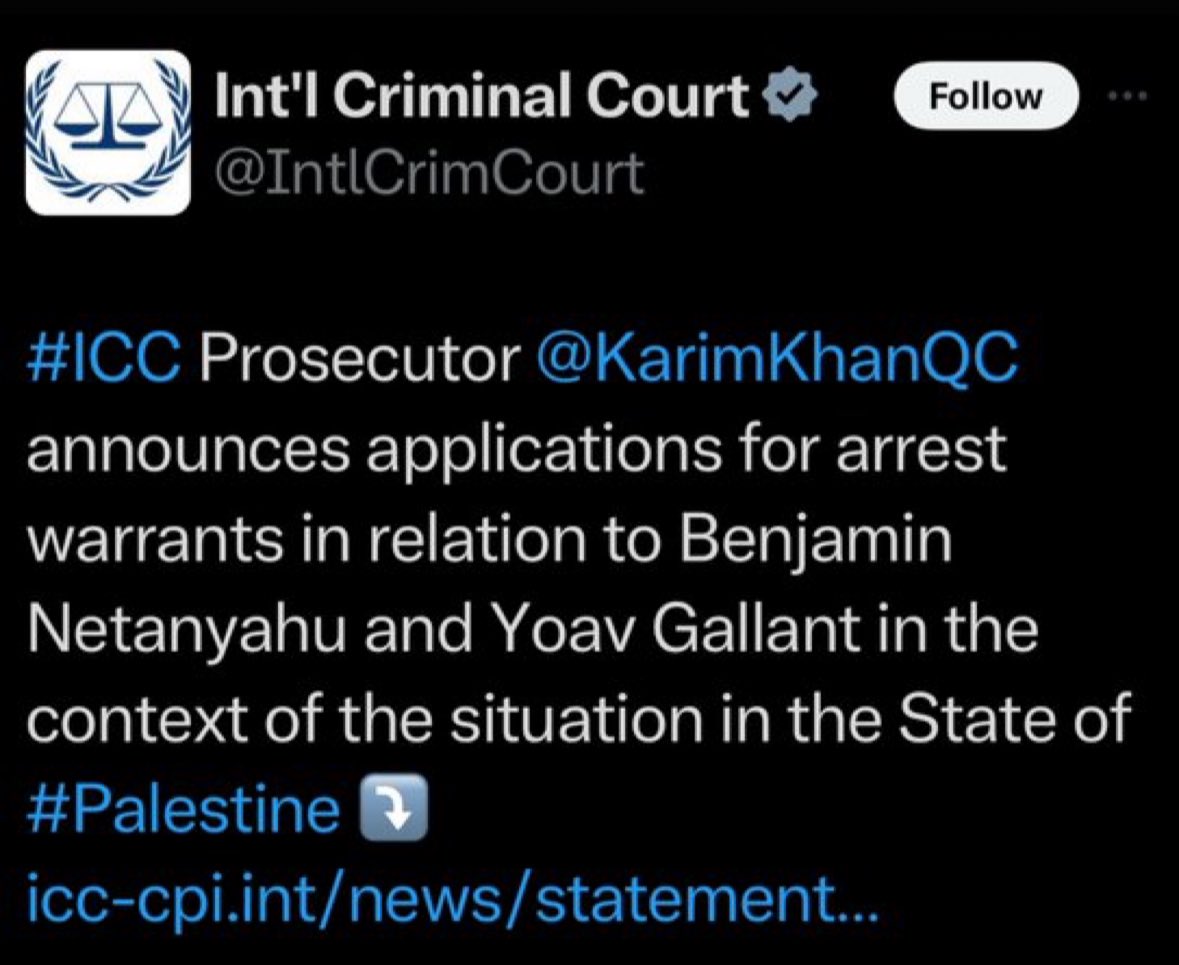 We’ll soon hear that the @IntlCrimCourt is Hamas.