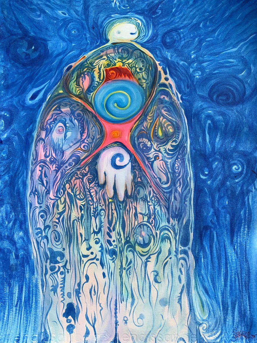 igbobinna's tweet photo. 🌀iYINWA (soul) •Watercolor and Brushpen on Paper • 2024
And in the song was this story and this was what was said- To every child; four gifts are given. The Crown, Eye, heart and hands. Every gift, different and unique.
.
#line #igbobinna #folklore #child #children #nwauli https://t.co/gsPKCAEyzG