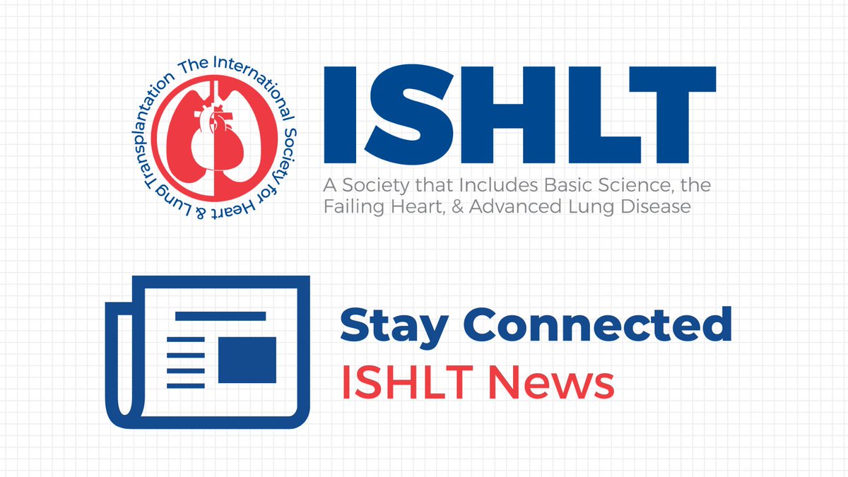 Keep up with the latest from #ISHLT by visiting the News section on ishlt.org 🔗 bit.ly/3V4NNNl 📰 Read the articles to stay connected with the Society and learn more about announcements, volunteer opportunities, and upcoming events.