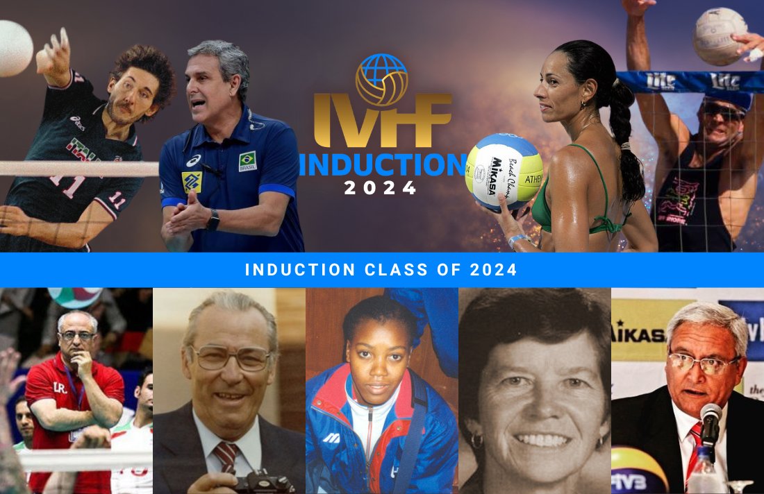 IVHF Class of 2024: Ana Paula, Hovland, Bell, Zorzi, Ze Roberto, Rezaei, Pereyra, Lemaire, Panini  

Read full story: volleyhall.org/news/internati…

#ivhf #volleyball #professionalvolleyball #provolleyball #beachvolleyball #olympicvolleyball