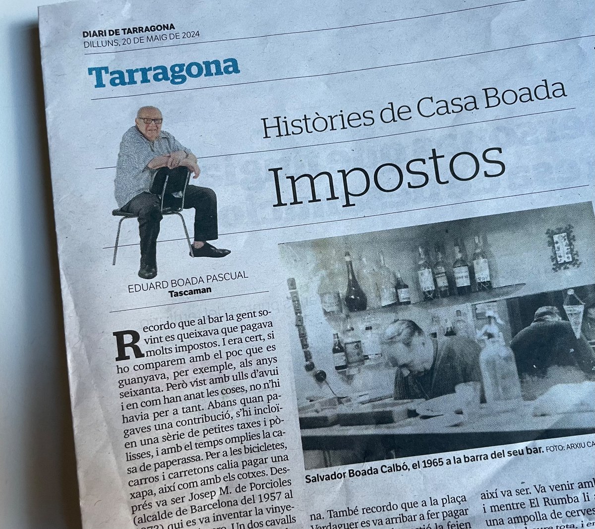 eduardboada's tweet image. Impostos 
#HistòriesdeCasaBoada @diaridtarragona #Tarragona 
diaridetarragona.com/movil/tarragon…