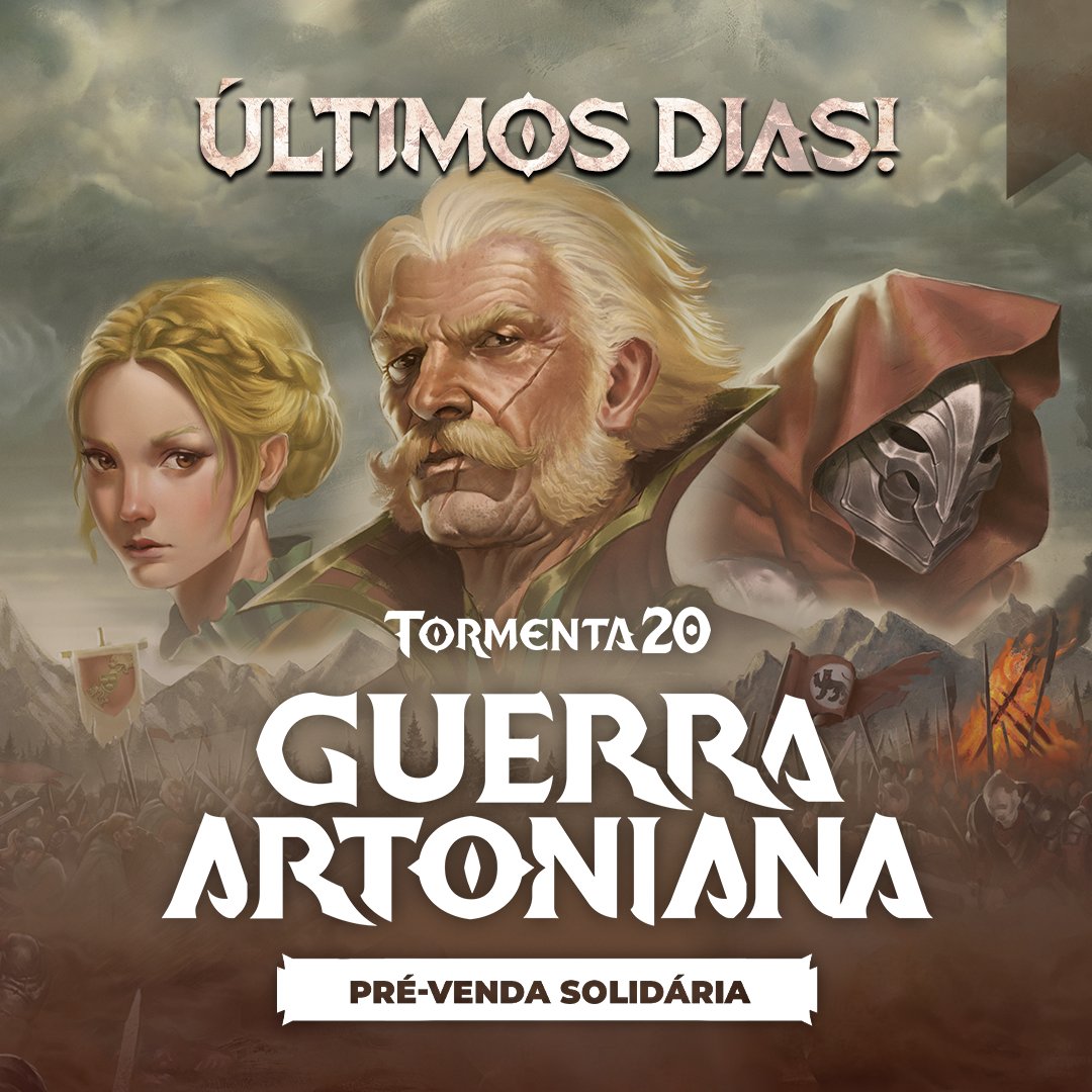 jamboeditora's tweet photo. Últimos dias da pré-venda solidária de GUERRA ARTONIANA! ⚔️
➡️ Já somos mais de 2000: https://t.co/oFFatWR2Ce 📚

A Guerra Artoniana, o maior conflito da história de Arton, tem sua origem na primeira stream oficial de Tormenta: a Guilda do Macaco! Confira a seguir o depoimento de um dos jogadores, @jmtrevisan:

🧵👇