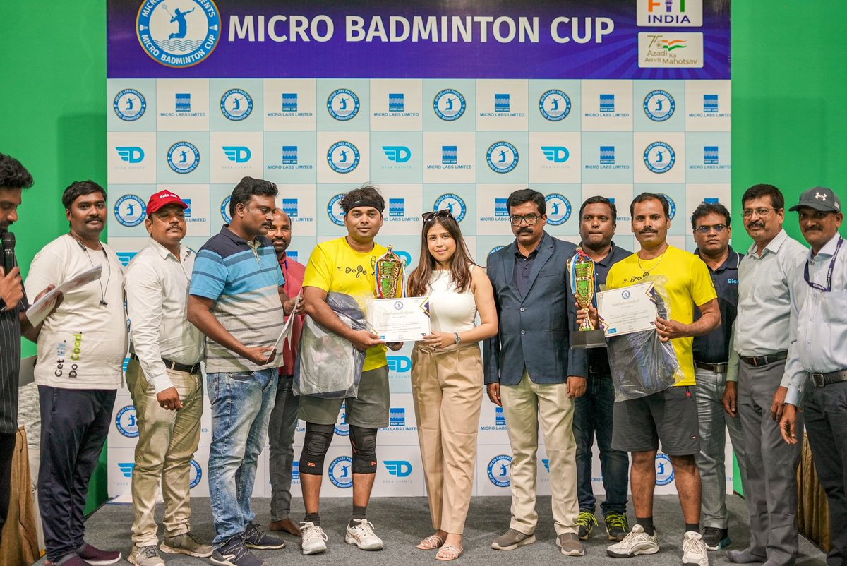abantika_deka's tweet photo. Champions of Micro Badminton Cup, Hyderabad, 2024 https://t.co/W6TWUkqUuX