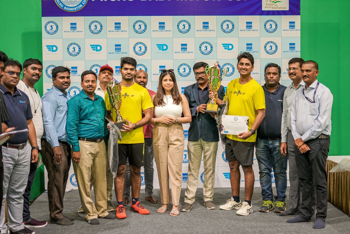 abantika_deka's tweet photo. Champions of Micro Badminton Cup, Hyderabad, 2024 https://t.co/W6TWUkqUuX