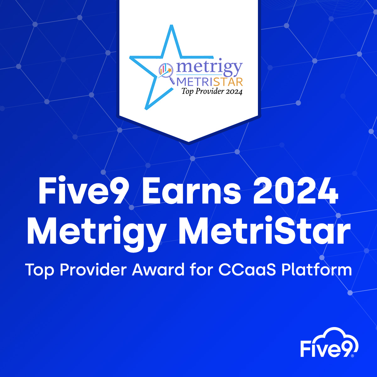 Five9 is honored to have been named a top provider for Contact Center as a Service Platform in 2024 by @Metrigy. 🌟 The award recognizes vendors that achieved above-average customer sentiment ratings and high business success. Learn more ➡️ spr.ly/6018dm8iO
