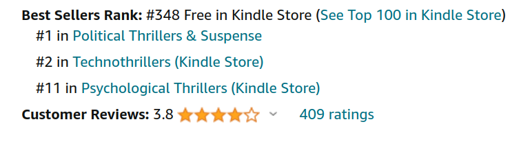 Wow! 🤩 

Yesterday's Book of the Day SKYROCKETED to the #1 bestseller in its category!! 

Congratulations to the author!

'Final Notice' by Van Fleisher 
Published by @BookBaby

Check it out: 
forums.onlinebookclub.org/amazon.php?asi…

#technothriller #politicalthriller #bestseller