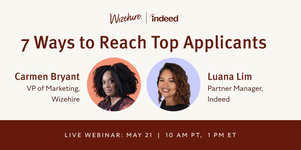 Don’t forget to join us tomorrow for our webinar with <a href="/indeed/">Indeed</a>! Learn how to write great job descriptions, reduce candidate ghosting, use interview guides, and more. Save your spot now! 👇 
wz.hr/4avhXxM