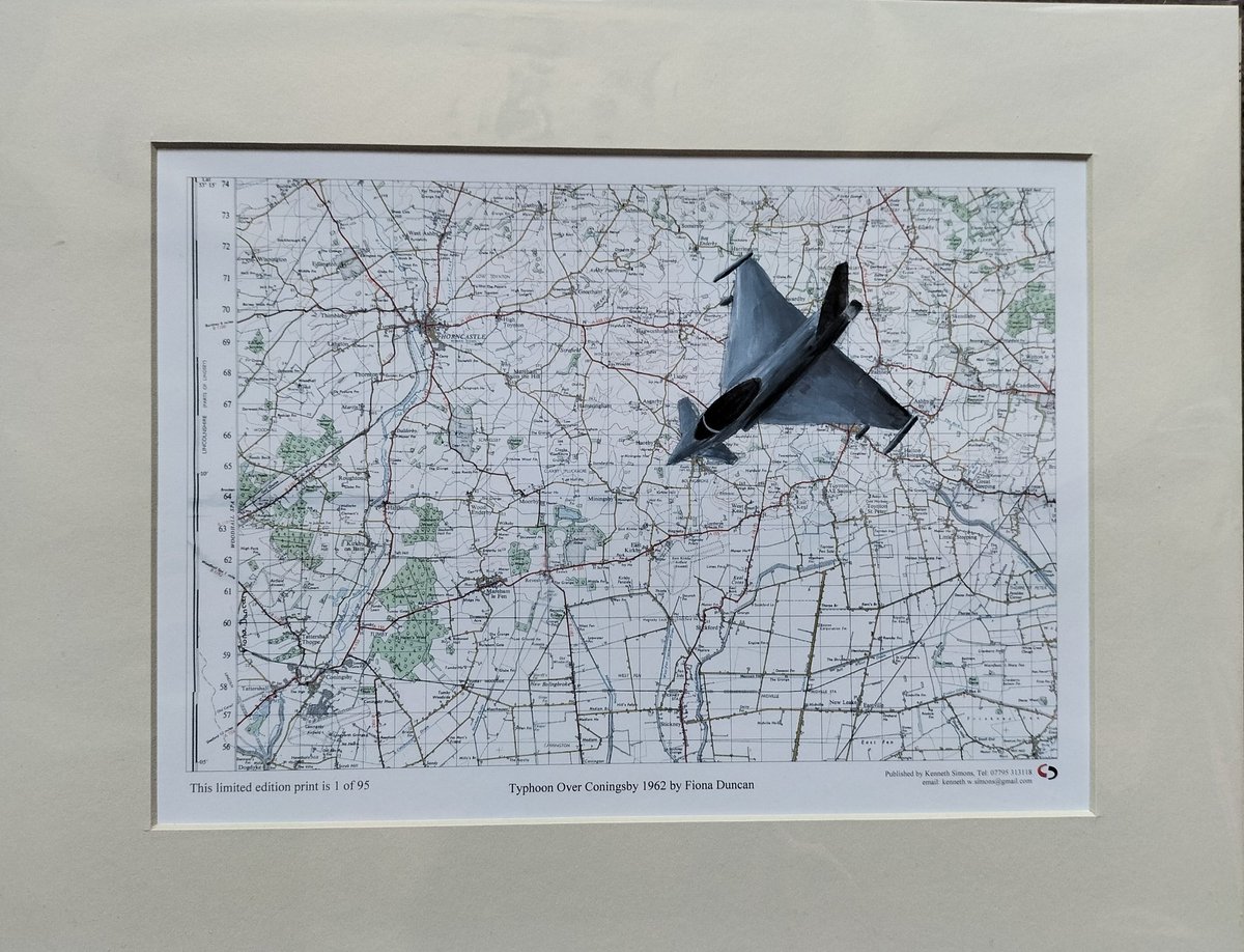 Typhoon over #RAFConingsby #Lincolnshire painted on a 1962 #VintageMap
#PrintsForSale at lincolnmaplady.co.uk
#LincsConnect #WomanInBizHour #BritishVeteranOwned business
