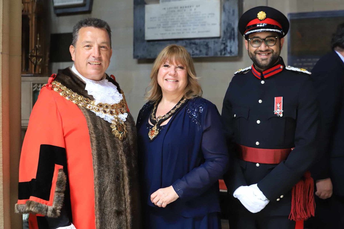 Wishing the new Mayor of Bolton, Cllr Morgan, and Mayoress Karen, all the very best for a wonderful year ahead. It was a pleasure to represent His Majesty the King’s Lord-Lieutenant of Greater Manchester at the Civic Sunday parade and Parish Church service yesterday.