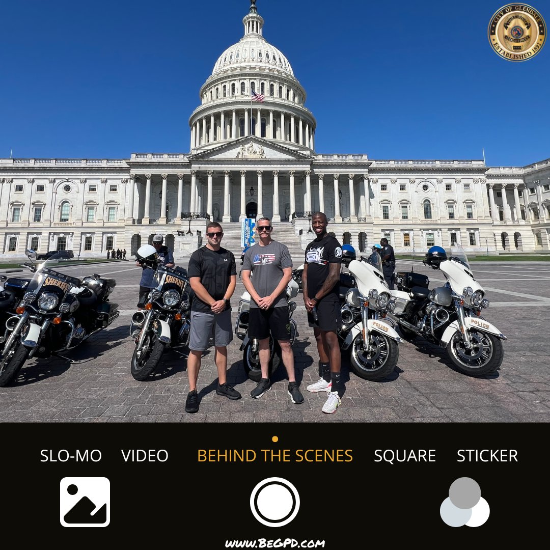 The Glendale Police Department Honor Guard recently finished a trip to Washington DC to honor those lost in the line of duty during Police Week.  🙏

You ready to be a part of something bigger than yourself?  It all starts here... 👇

👉 bit.ly/BeGPDPoliceOff…

#BeGPD #police