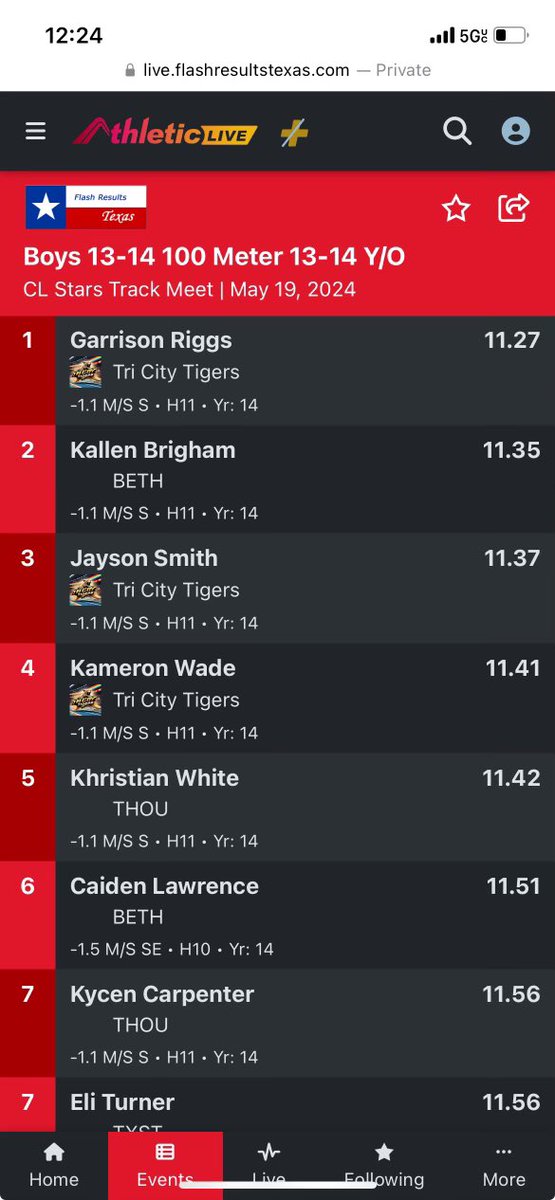 JaysonSmith2210's tweet photo. 4x1 came with the speed PR-43.98 https://t.co/gvdKXNM9Eg