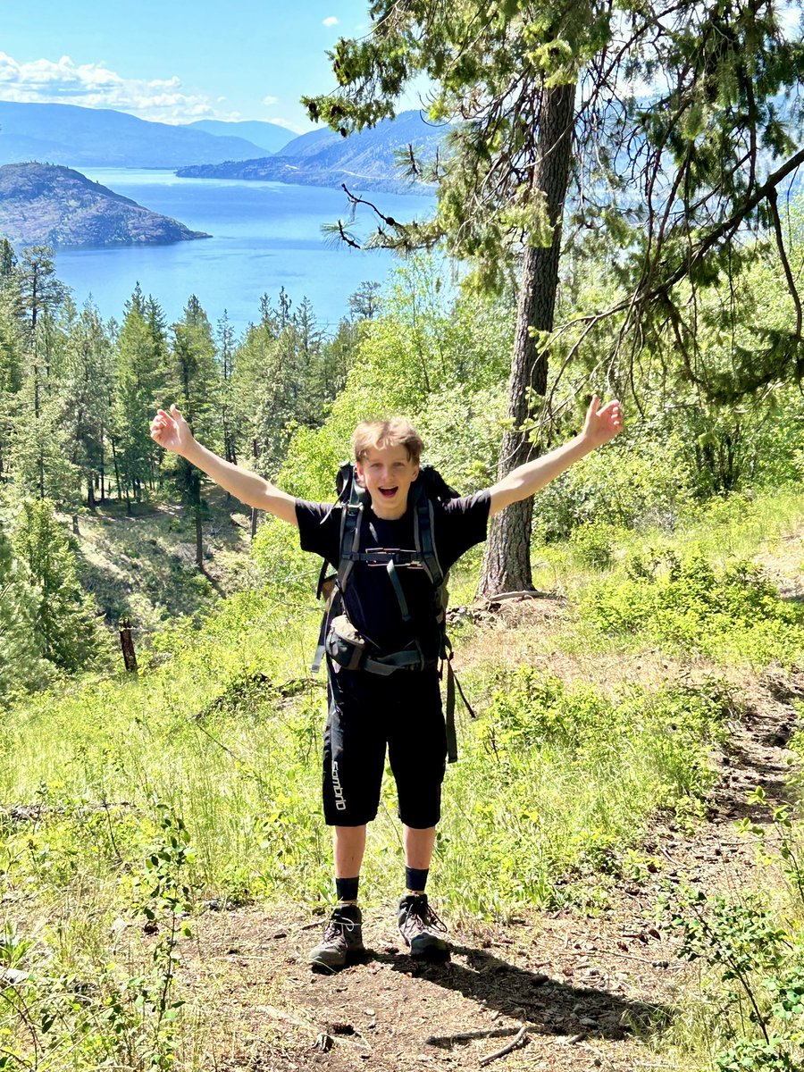 Victoria Day hike with my grandson.