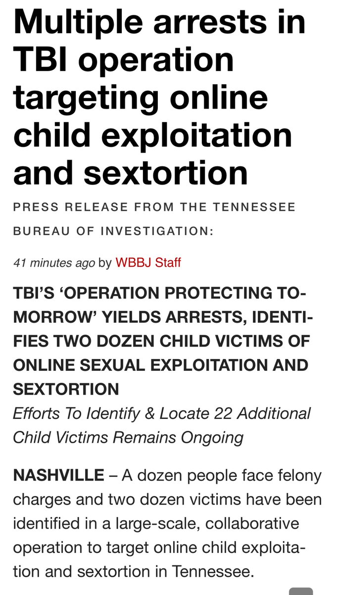 Operation Protecting Tomorrow’s purpose was to identify and locate children who were victims of sextortion and online sexual exploitation, along with identifying and arresting individuals who aim to harm children online. These investigations stemmed from cybertips from the