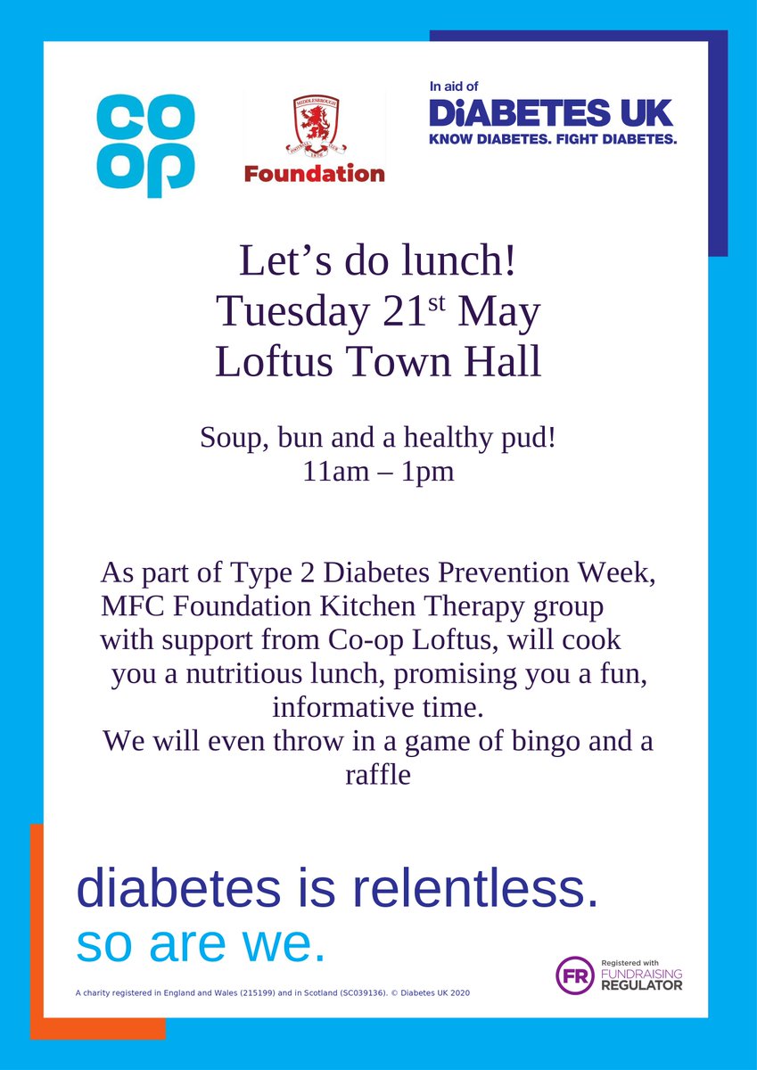 Denise Nesbitt (@denisenesbitt) on Twitter photo Tomorrow! All welcome. @teessidecharity @Tees_Issues <a href="/MFCFoundation/">MFC Foundation</a> <a href="/Coop_Foundation/">Co-op Foundation</a> <a href="/coopukcolleague/">Co-op Colleagues</a> Working together to increase awareness of preventing Diabetes Type 2. <a href="/DiabetesUK/">Diabetes UK</a> <a href="/annaturley/">Anna Turley MP</a> <a href="/claire_wordy/">Claire Wordsworth</a> <a href="/Jo_Fryett/">Joanne Fryett</a> <a href="/prestonmissc/">Claire Preston</a> <a href="/BillScottWilton/">Bill Scott OBE DL ๐ฌ๐ง ๐บ๐ฆ</a> @GRoadmap <a href="/Jharrison22/">Julie Harrison ๐</a> Tomorrow! All welcome. @teessidecharity @Tees_Issues <a href="/MFCFoundation/">MFC Foundation</a> <a href="/Coop_Foundation/">Co-op Foundation</a> <a href="/coopukcolleague/">Co-op Colleagues</a> Working together to increase awareness of preventing Diabetes Type 2. <a href="/DiabetesUK/">Diabetes UK</a> <a href="/annaturley/">Anna Turley MP</a> <a href="/claire_wordy/">Claire Wordsworth</a> <a href="/Jo_Fryett/">Joanne Fryett</a> <a href="/prestonmissc/">Claire Preston</a> <a href="/BillScottWilton/">Bill Scott OBE DL ๐ฌ๐ง ๐บ๐ฆ</a> @GRoadmap <a href="/Jharrison22/">Julie Harrison ๐</a>