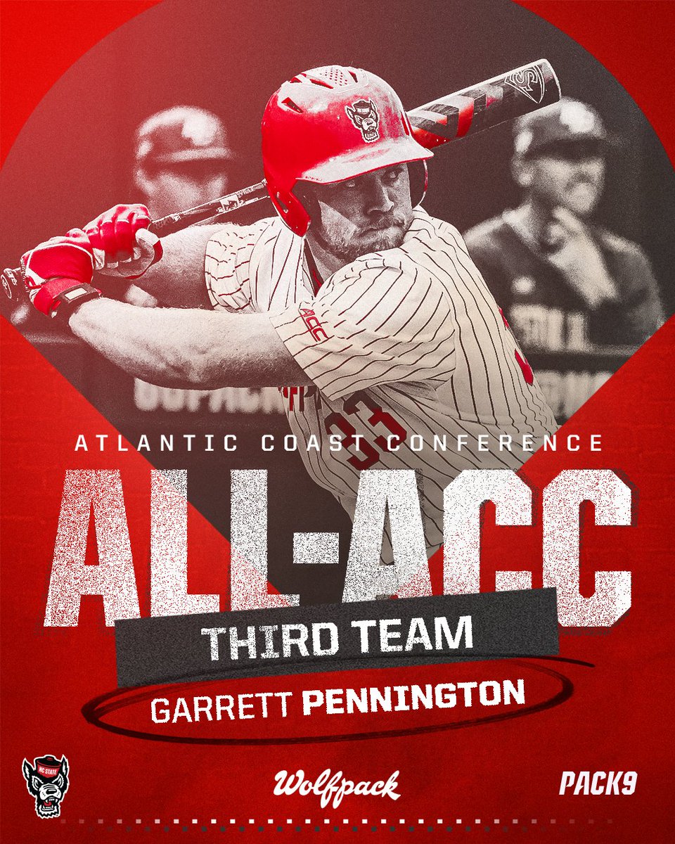 Make it FOUR All-ACC selections for the #Pack9 🌟

• Jacob Cozart (First Team)
• Alec Makarewicz (Second Team)
• Sam Highfill (Third Team)
• Garrett Pennington (Third Team)