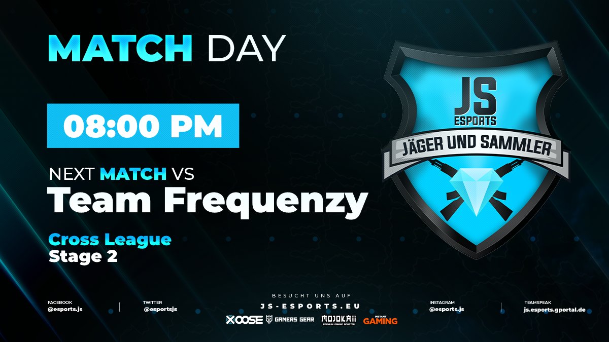 Holiday = matchday!   We play within the <a href="/Cross_League/">Cross League</a> vs #TeamFrequenzy. 
Watch the stream to see if we make it to stage 3 😎! 

📷 twitch.tv/dontex13  <a href="/Dontexx13/">Dontex13</a> 

#jsesports #rainbowsixsiege #esports #ubi #ubisoft