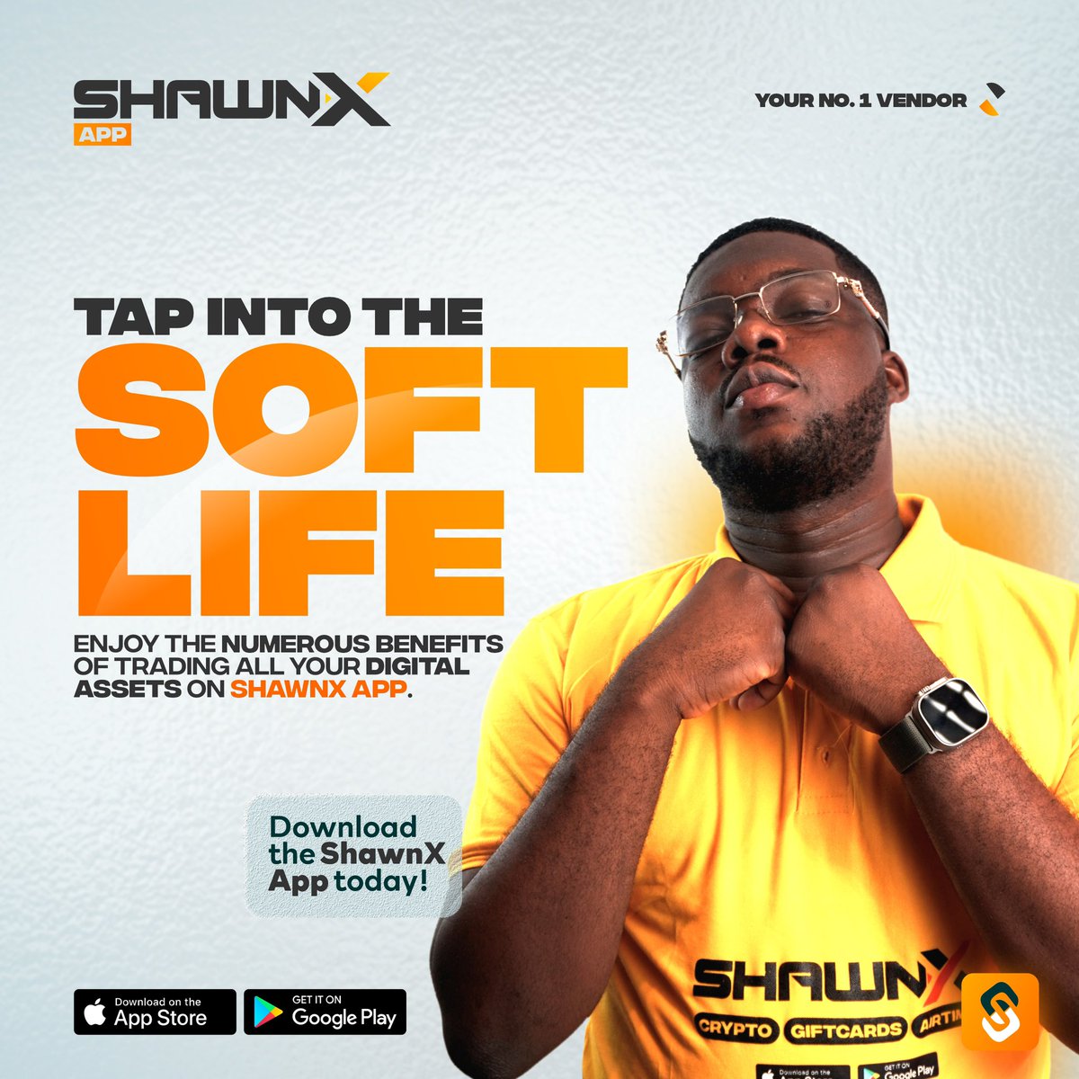 Trade your digital assets, coins and gift cards with the shawn exchange today so you can live a soft life like Cute Abiola. To trade Download the SHAWNX app now! Tap on the link below to download 👇🏾 onelink.to/shawnx