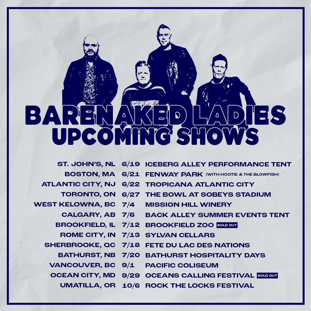 Here's a roundup of BNL's upcoming summer shows! ☀️ Where will you be seeing the band this summer?