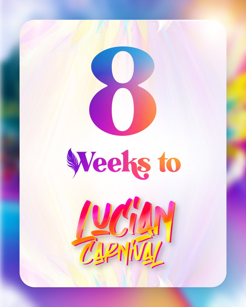 Only 8 weeks left until the ultimate Caribbean extravaganza! 🎉 🇱🇨
Get ready to dance, vibe, and celebrate life at the Saint Lucia Carnival 2024! 🥳🔥 

#luciancarnival#saintluciacarnival #carnival2024 #stlucia #letherinspireyou #saintlucia