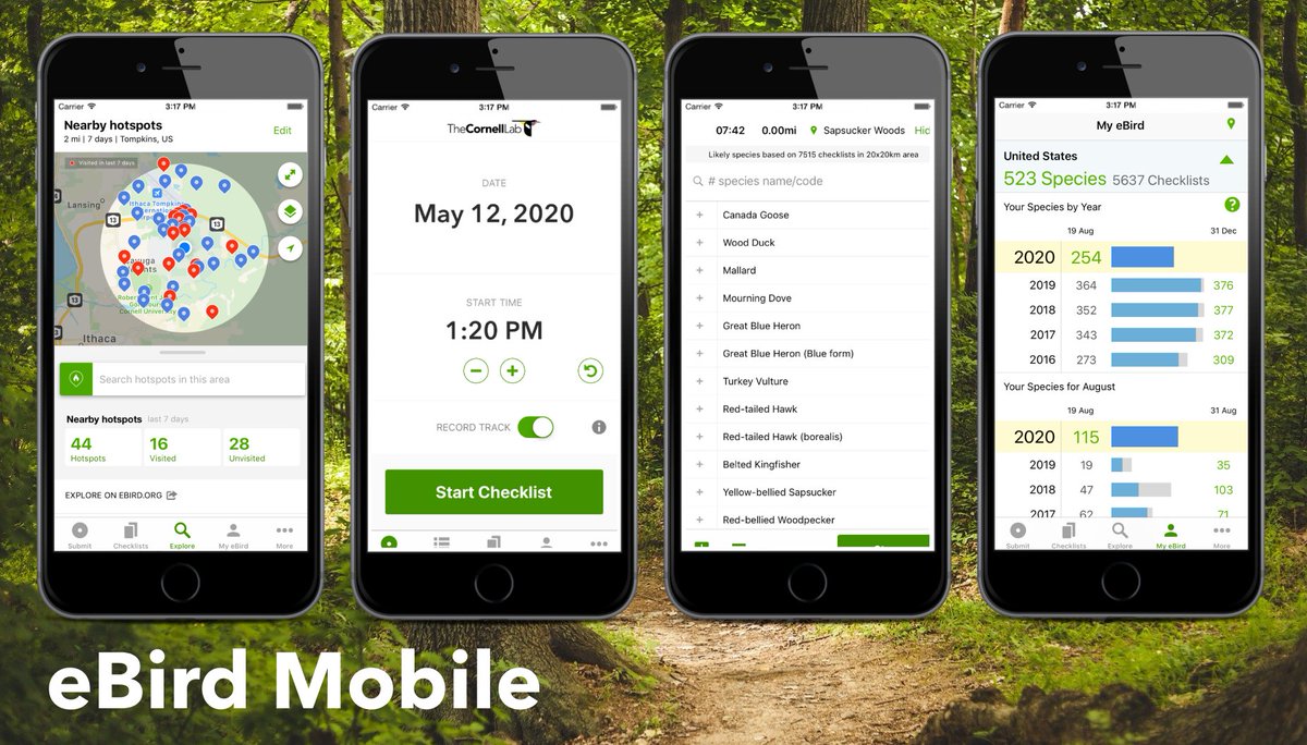 Improve your birding with the eBird app! This app allows you to track bird sightings, identify birds, & see bird hotspots in your area. We'll offer a FREE eBird training session on June 29 at 10am to help you get learn the app & its features. Register now: square.link/u/IZFAIkH1