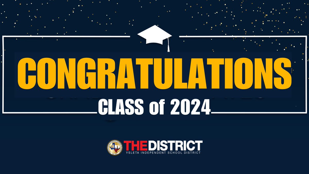 #THEDISTRICT's Class of 2024 graduation season is almost here! 👨‍🎓👩‍🎓👏👏 Make sure to visit our graduation page at yisd.net/graduations for important info on dates, locations, parking, and prohibited items – and find great tips to help make the day UNFORGETTABLE!!