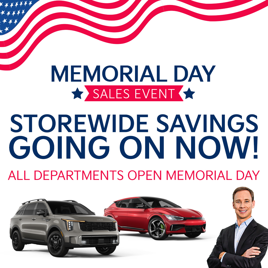 Visit Fred Anderson #Kia of Greenville and kick off your summer with unbeatable savings at our Memorial Day Sales Event! ☀️🎉 Don't miss out! #MemorialDaySales #SavingsEvent