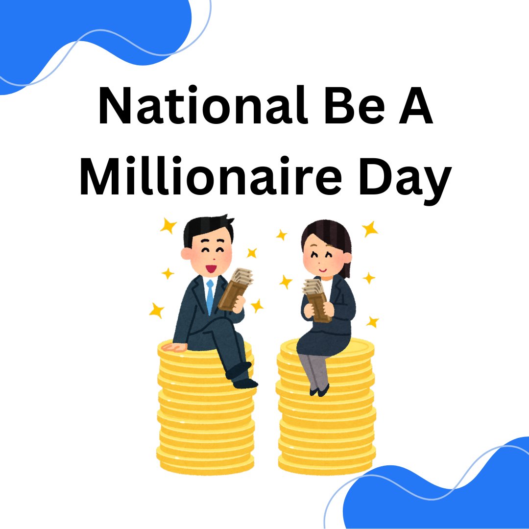 Today is #NationalBeAMillionaireDay. Try to think of what you'd spend the money on! I will play the lottery with the intention of giving it all away to my favorite #charities. Leave a like if you’ve ever participated in a raffle! #NancySolari #LivingFullOut #CelebrateEveryDay