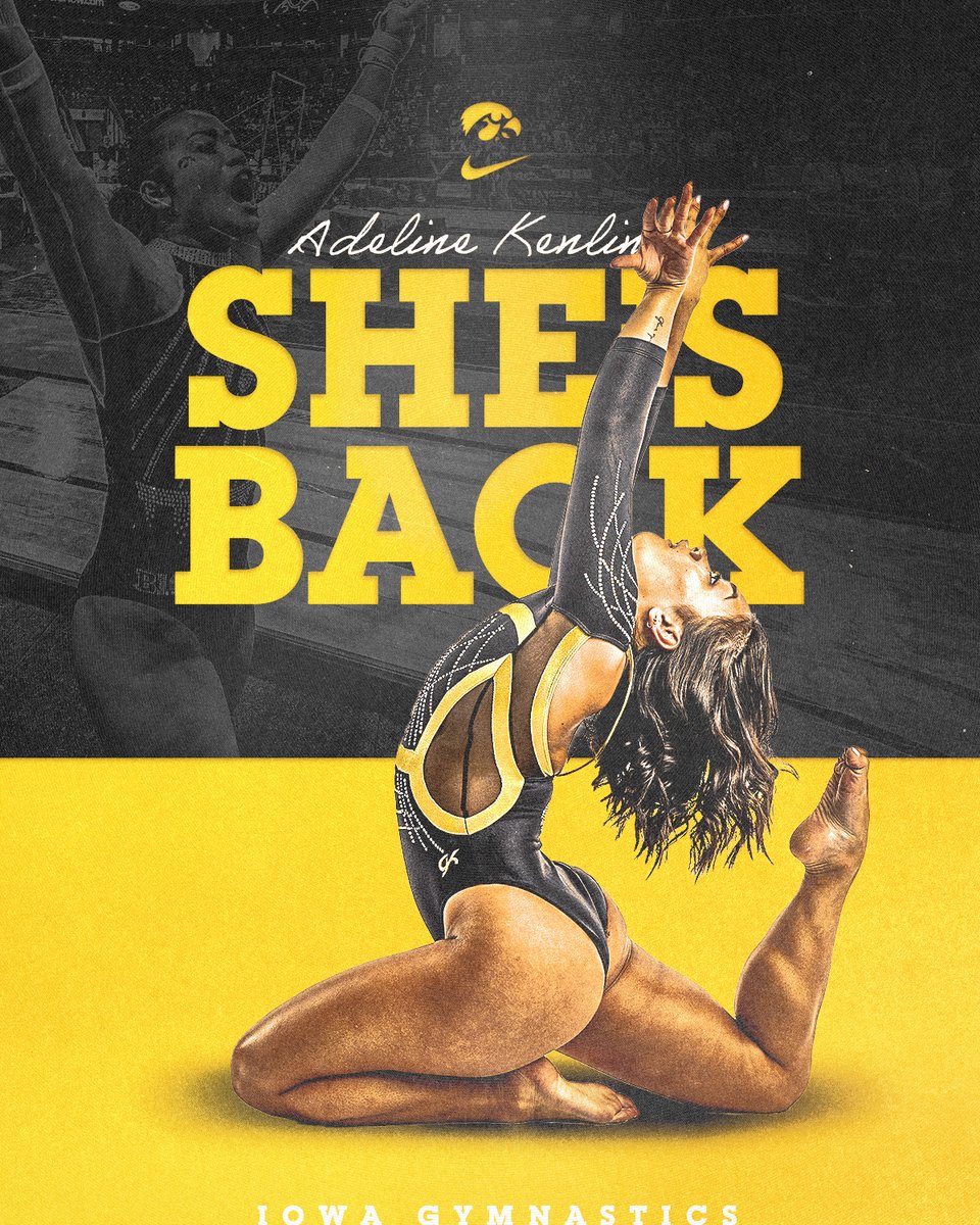 𝘽𝙤𝙧𝙣 𝙖 𝙃𝙖𝙬𝙠𝙚𝙮𝙚. 𝙎𝙩𝙞𝙡𝙡 𝙖 𝙃𝙖𝙬𝙠𝙚𝙮𝙚. Senior GymHawk, Adeline Kenlin, will return for the 2025 season! 🔗: spr.ly/6011dl4qF @AdelineKenlin x #Hawkeyes