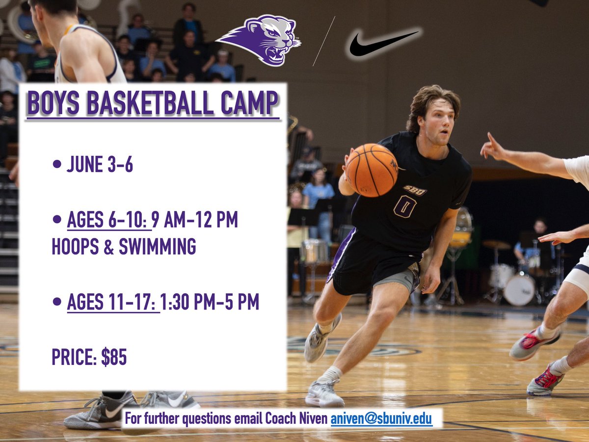 Camp is open for registration!!! DM or email Coach Niven for more information on how to get signed up.