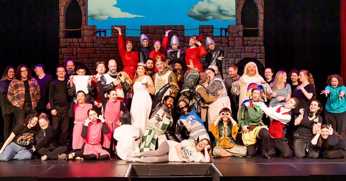 Thank you so much to the impeccable cast and crew of Spamalot for your hard work and dedication. We'd also like to thank the thousands of patrons who came to see the show during its run! Photo by @Cinematic.Solutions.HQ #majesticcorvallis #majesticspamalot