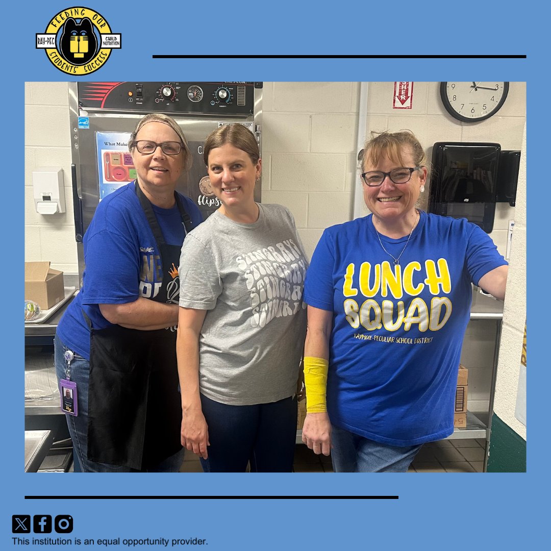 Last week, we celebrated the last Friday of the school year! 🙌 From the nutrition team at Stonegate Elementary School, we have had another fantastic year of serving our students and look forward to seeing everyone again in the fall. 💙 🖤 💛 @RayPec #RaymorePeculiarMO