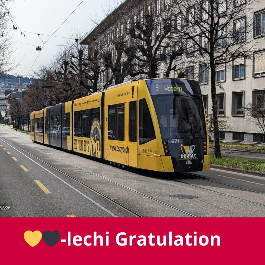 Wir gratulieren <a href="/BSC_YB/">BSC YOUNG BOYS</a> zum Meistertitel.,
💛🖤

#zämeunterwägs #ybmeister2024