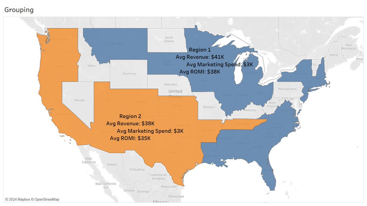 Hey #datafam,

Please find my map where custom territories was made possible by grouping in @tableau

Did it after watching Tableau Tutorial on Udemy by Kirill Eremenko.

Shout out to @prem_prasann for teaching me how to post my @Tableau work on this platform! 

#tableau