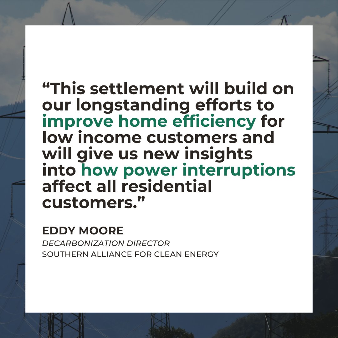 GOOD NEWS: SACE was one of several groups to reach a recent settlement with Duke Energy. The settlement not only reduces the rate increase for Duke's South Carolina customers, but also expands low-income assistance & energy efficiency efforts. Learn more: ow.ly/x13z50RNKFJ