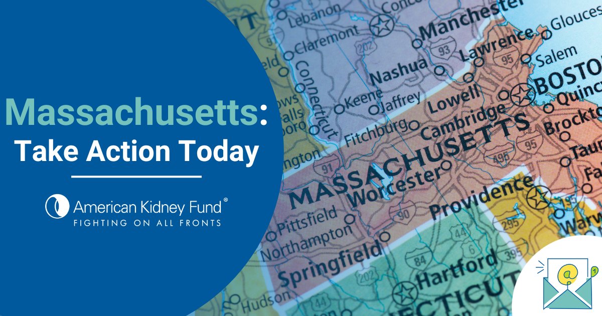 #MA - there are 12,764 Bay Staters in #kidneyfailure. Encourage your legislators to vote YES on H. 1000, the Living Donor Protection Act, which will prevent #MA life, disability and long-term care insurers from discriminating against #livingdonors. Act now bit.ly/3VBUJ5l