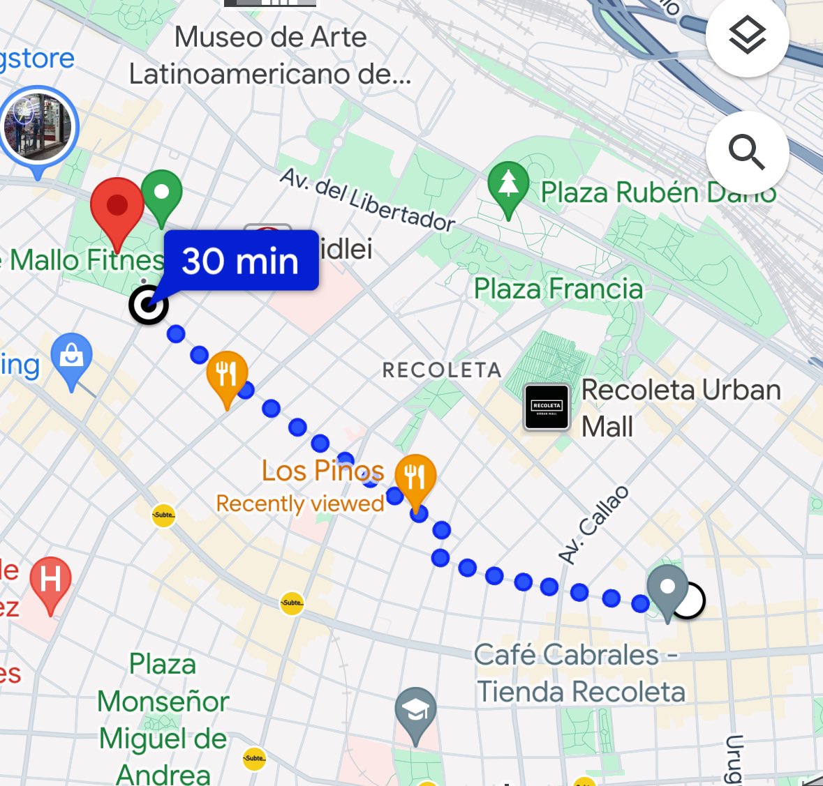 - Google maps in Latin America “30 minute walk”. Takes me 20 minutes. - Google maps in the Middle East “30 minute walk”. Takes me 18 minutes - Google maps in Germany or Ukraine “30 minute walk”. Takes me 30 minutes Does Google maps take the average speed of locals into account
