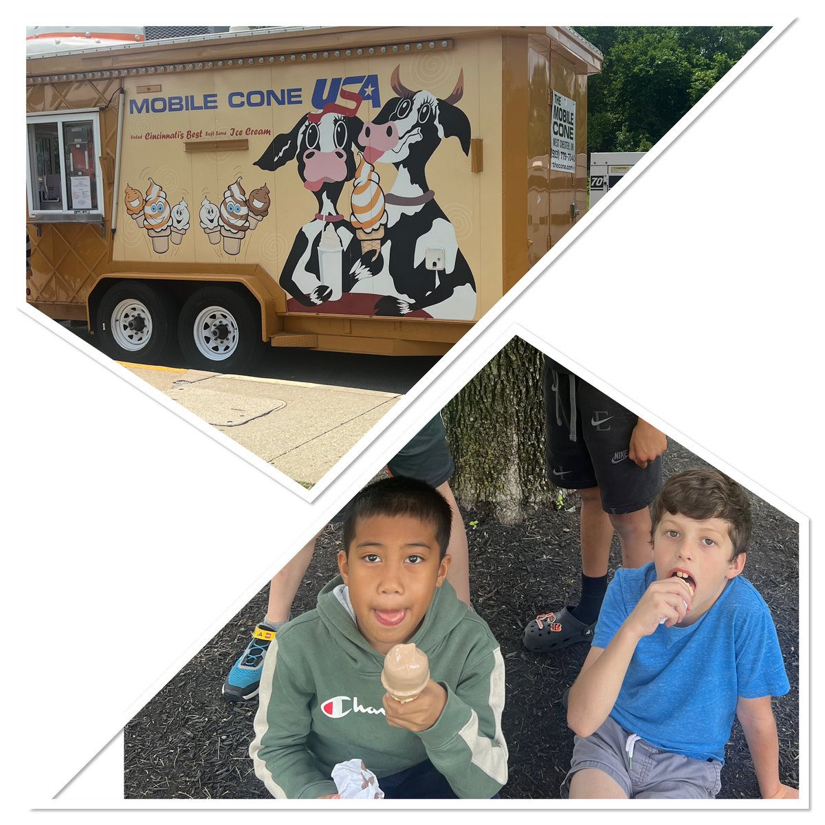 Thank you to THE CONE and our PTA for the amazing ice cream treat. What a way to celebrate our second graders and kick off our final week of the school year! 
#shawneetigers #2ndgradecelebration