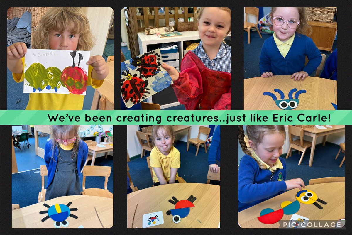 Inspired by Eric Carle’s stories and illustrations…we’ve mixed our own colours and explored a range of resources and techniques. We are confident, creative, independent learners. @EAS_EarlyYears  @EAS_ExpressArts @EAS_Equity