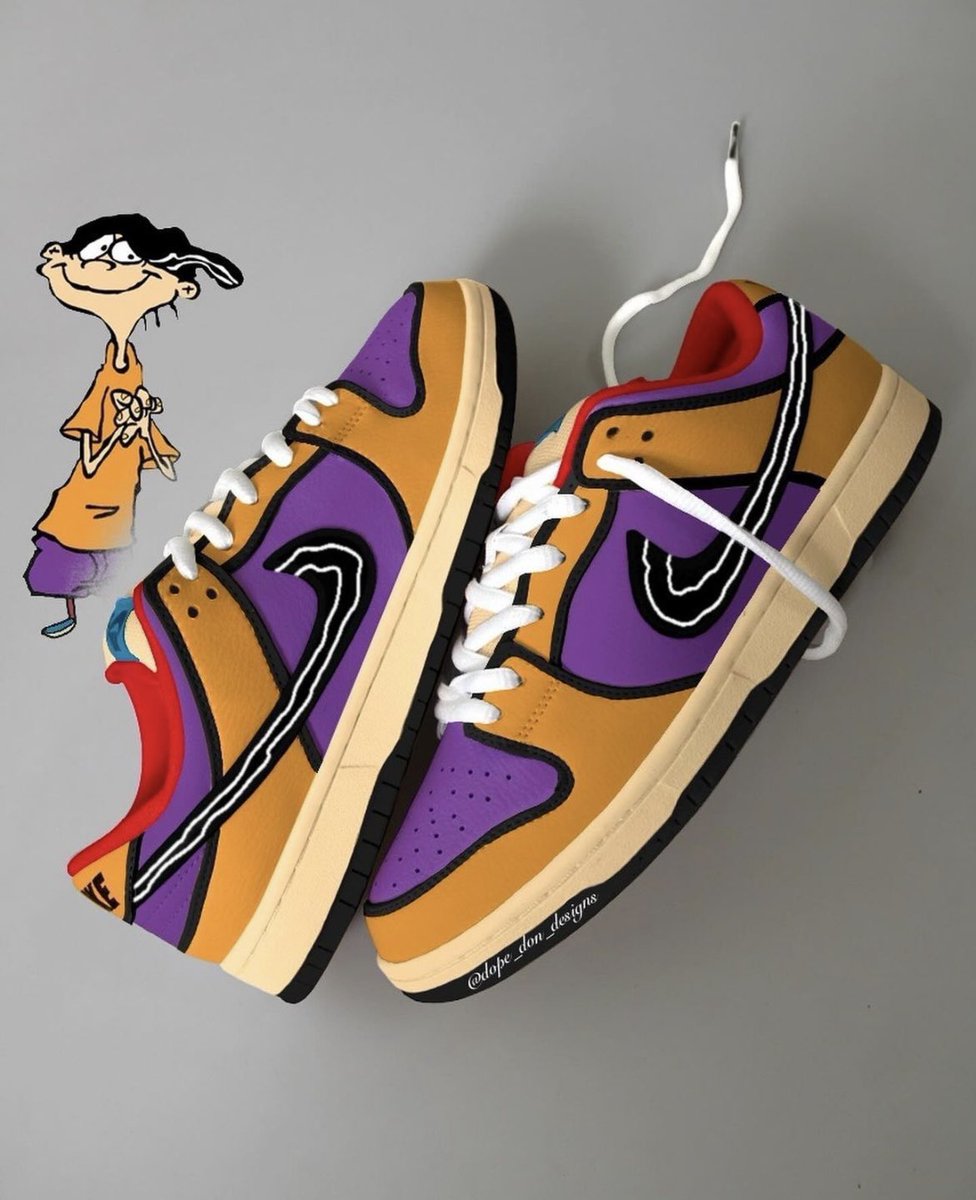 DayDreamKicks's tweet photo. Ed, Edd n Eddy Dunk Lows🎨 https://t.co/5EmJUMiAjv