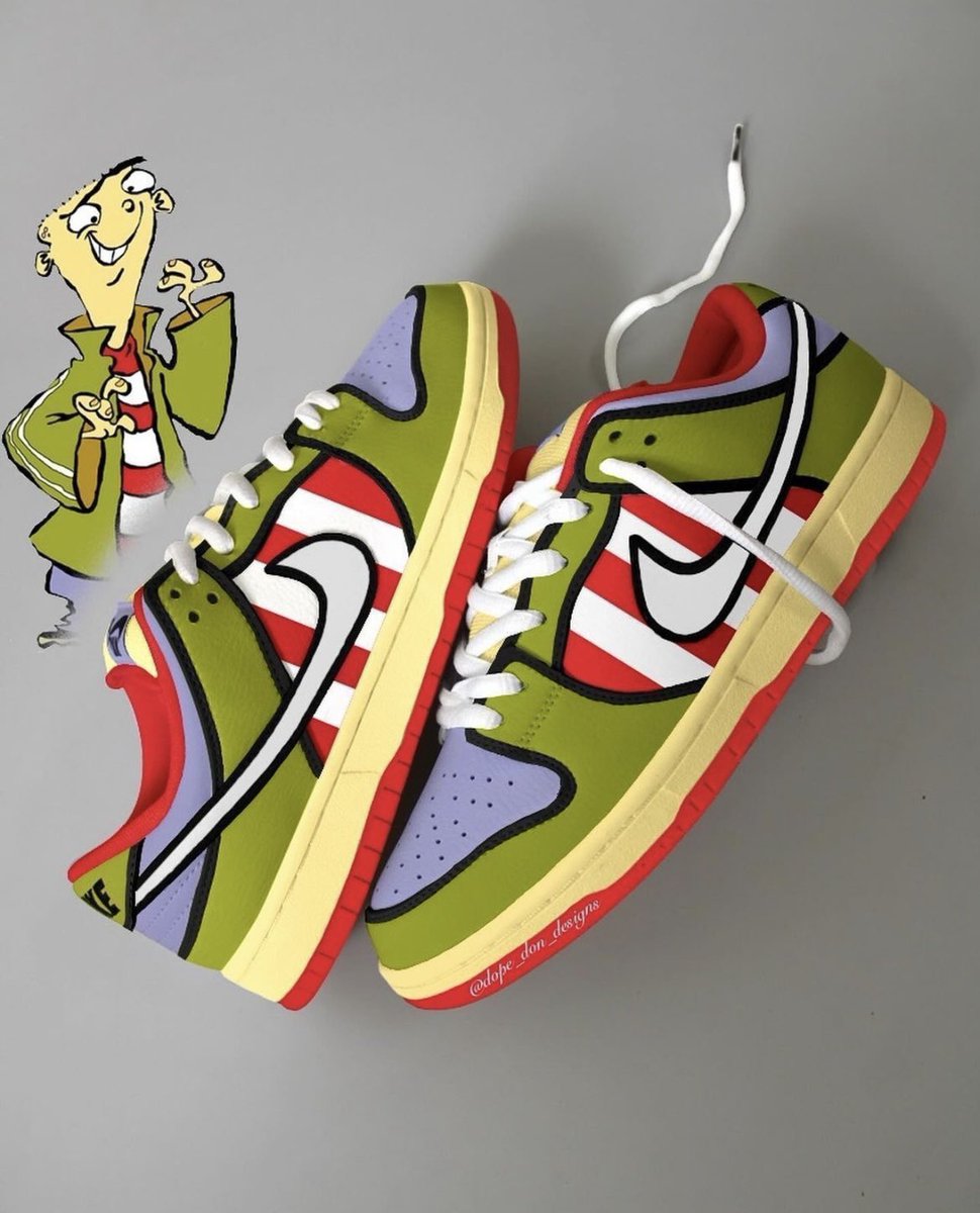 DayDreamKicks's tweet photo. Ed, Edd n Eddy Dunk Lows🎨 https://t.co/5EmJUMiAjv