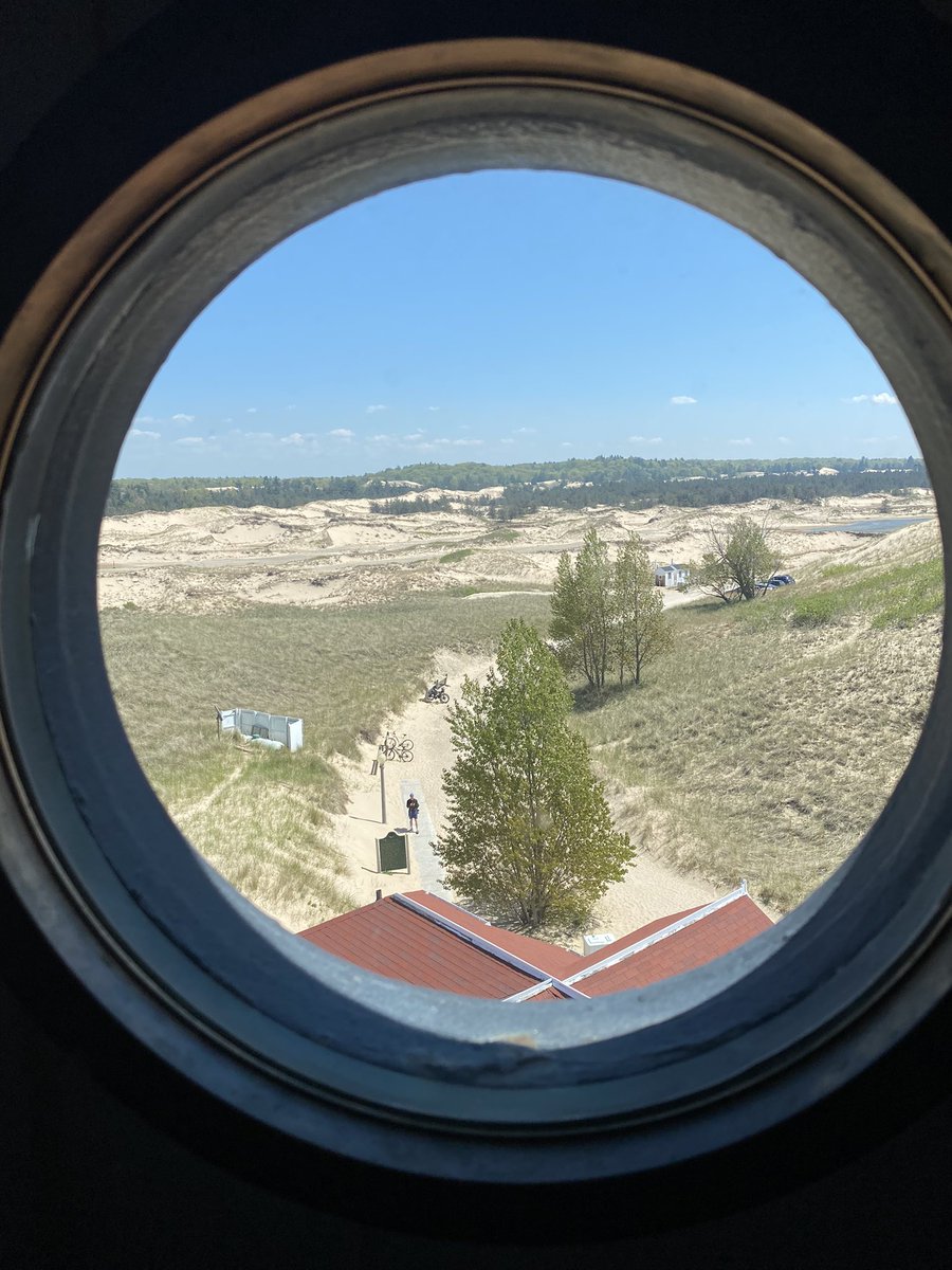 bitsbybrit's tweet photo. @michlakeshore Hello! I met you at the lighthouse after my climb. Looks like you made it into one of my photos on my way up. Blessings on your journey! https://t.co/cZVTdipQhN